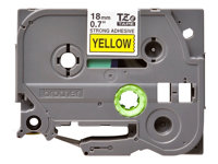 Brother TZe-S641 - Adhésif extra fort - noir sur jaune - rouleau (1,8 cm x 8 m) 1 cassette(s) ruban laminé - pour Brother PT-D600; P-Touch PT-1880, D450, D800, E550, E800, P900, P950; P-Touch EDGE PT-P750 TZES641