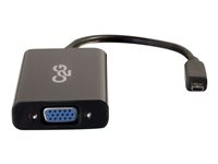 C2G HDMI Micro to VGA and Stereo Audio Adapter Converter Dongle - Convertisseur vidéo - HDMI - VGA - noir 80509
