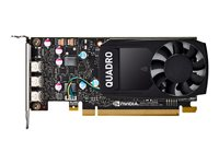 NVIDIA Quadro P400 - Carte graphique - Quadro P400 - 2 Go GDDR5 - PCIe 3.0 x16 profil bas - 3 x Mini DisplayPort - En vrac (pack de 10) VCQP400BLK-1