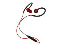 Enermax EAE01 - Écouteurs avec micro - intra-auriculaire - montage sur l'oreille - filaire - jack 3,5mm - isolation acoustique - rouge EAE01-R