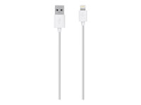 Belkin MIXIT Lightning to USB ChargeSync - Câble Lightning - Lightning (M) pour USB (M) - 1.2 m - blanc - pour Apple iPad/iPhone/iPod (Lightning) F8J023BT04-WHT