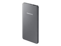 Samsung EB-P3020 - Banque d'alimentation - 5000 mAh - 1.5 A (Micro-USB de type B) - sur le câble : Micro-USB - gris - pour Galaxy A8 (2018) Enterprise Edition EB-P3020BSEGWW