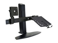 Ergotron Neo-Flex Combo Lift Stand - Pied pour écran LCD / ordinateur portable - noir - Taille d'écran : jusqu'à 20 pouces 33-331-085