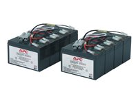 Cartouche de batterie de rechange APC #12 - Batterie d'onduleur - 2 x batterie - Acide de plomb - noir - pour P/N: DL5000RMT5U, SU3000R3IX160, SU5000R5TBX114, SU5000R5TBXFMR, SU5000R5XLT-TF3 RBC12