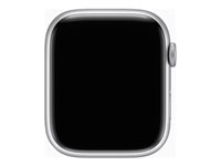 Apple Watch Series 9 (GPS + Cellular) - 45 mm - aluminium argenté - montre intelligente avec bande sport - fluoroélastomère - bleu orage - taille du bracelet : S/M - 64 Go - Wi-Fi, LTE, UWB, Bluetooth - 4G - 39 g MRMG3QF/A