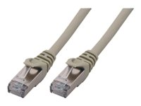 MCL - Cordon de raccordement - RJ-45 (M) pour RJ-45 (M) - 2 m - SFTP - CAT 6a - sans crochet - gris FCC6ABMSHF-2M