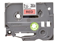 Brother TZe421 - Ruban laminé - Noir sur rouge - Rouleau (0,9 cm x 8 m) 1 rouleau(x) - pour P-Touch GL-H100, H105, PT-3600, D400, D600, E500, E550, H101, P750; P-Touch EDGE PT-P750 TZE-421