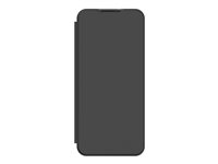 Samsung GP-FWA035AMA - Étui à rabat pour téléphone portable - polyuréthane, polycarbonate - noir - pour Galaxy A03 GP-FWA035AMABQ