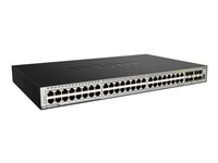 D-Link DGS 3630-52PC - Commutateur - C3 - Géré - 44 x 10/100/1000 (PoE+) + 4 x SFP Gigabit combiné + 4 x 10 Gigabit SFP+ - Montable sur rack - PoE+ (370 W) DGS-3630-52PC/SI