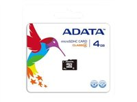 ADATA - Carte mémoire flash ( adaptateur microSDHC - SD inclus(e) ) - 4 Go - Class 4 - microSDHC AUSDH4GCL4-RA1