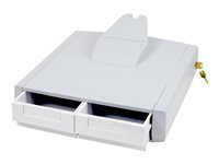 Ergotron Primary Storage Drawer, Double - Composant de montage (module à tiroirs) - verrouillable - médical - gris, blanc - montable sur chariot 97-988