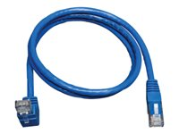 Eaton Tripp Lite Series Up-Angle Cat6 Gigabit Molded UTP Ethernet Cable (RJ45 Right-Angle Up M to RJ45 M), Blue, 10 ft. (3.05 m) - Cordon de raccordement - RJ-45 (M) pour RJ-45 (M) - 3 m - CAT 6 - bloqué - bleu N204-010-BL-UP