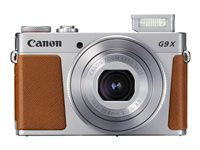 Canon PowerShot G9 X Mark II - Appareil photo numérique - compact - 20.1 MP - 1080p / 60 pi/s - 3x zoom optique - Wi-Fi, NFC, Bluetooth - argent 1718C002
