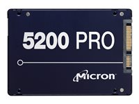 Micron 5200 PRO - Disque SSD - chiffré - 1920 Go - interne - 2.5" - SATA 6Gb/s - AES 256 bits - Self-Encrypting Drive (SED), TCG Enterprise MTFDDAK1T9TDD-1AT16ABYY