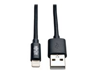 Eaton Tripp Lite Series USB-A to Lightning Sync/Charge Cable (M/M) - MFi Certified, Black, 10 ft. (3 m) - Câble Lightning - Lightning mâle pour USB mâle - 3 m - noir M100-010-BK
