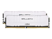 Ballistix - DDR4 - kit - 16 Go: 2 x 8 Go - DIMM 288 broches - 2666 MHz / PC4-21300 - CL16 - 1.2 V - mémoire sans tampon - non ECC - blanc BL2K8G26C16U4W