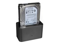 PORT - Station d'accueil HDD - baies : 1 - 2,5 po./3,5 po. partagé - SATA 3Gb/s - USB 3.0 - noir 900040