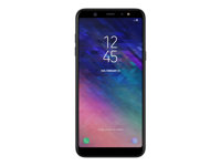 Samsung Galaxy A6+ - 4G smartphone - double SIM - RAM 3 Go / Mémoire interne 32 Go - microSD slot - écran OEL - 6" - 2220 x 1080 pixels - 2x caméras arrière 16 MP, 5 MP - front camera 24 MP - noir SM-A605FZKNXEF