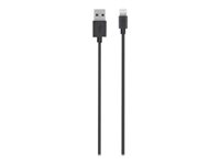 Belkin MIXIT 4ft Lightning to USB ChargeSync Cable, Black - Câble Lightning - Lightning (M) pour USB (M) - 1.2 m - noir - pour Apple iPad/iPhone/iPod (Lightning) F8J023BT04-BLK