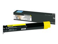 Lexmark - À rendement extrêmement élevé - jaune - original - cartouche de toner LCCP - pour Lexmark X950DE, X950dhe, X950dte, X952, X952DE, X952dhe, X952DTE, X954DE, X954DHE X950X2YG