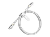 OtterBox Premium - Câble USB - 24 pin USB-C (M) pour 24 pin USB-C (M) - 1 m - ciel nuageux blanc 78-52680