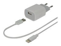 MCL Samar - Adaptateur secteur - 2.4 A (USB) - sur le câble : Lightning - pour Apple iPad/iPhone/iPod (Lightning) PS-5DC/IPMFIZ