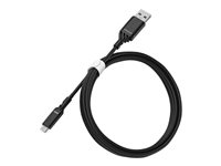 OtterBox Standard - Câble USB - Micro-USB de type B (M) pour USB (M) - USB 2.0 - 3 A - 1 m - noir 78-52532