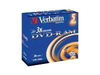 Verbatim DataLifePlus - 5 x DVD-RAM - 9.4 Go 3x 43493