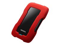 ADATA HD330 - Disque dur - 4 To - externe (portable) - USB 3.1 - AES 256 bits - rouge AHD330-4TU31-CRD