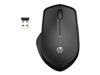 HP Silent 280M - Souris - sans fil - récepteur sans fil USB - noir de jais - pour OMEN by HP Laptop 15; ENVY 13, 15; ENVY x360 Laptop; Laptop 14; Pavilion x360 Laptop 19U64AA#ABB