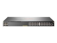 HPE Aruba 2930F 24G PoE+ 4SFP+ - Commutateur - C3 - Géré - 24 x 10/100/1000 (PoE+) + 4 x 1 gigabit/10 gigabit SFP+ (liaison montante) - Montable sur rack - PoE+ (370 W) JL255A