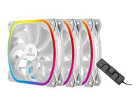 Enermax SquA RGB UCSQARGB12P-W-BP3 - Ventilateur châssis - 120 mm - blanc UCSQARGB12P-W-BP3