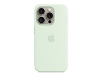 Apple - Coque de protection pour téléphone portable - compatibilité avec MagSafe - silicone - menthe douce - pour iPhone 15 Pro MWNL3ZM/A