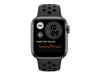 Apple Watch Nike Series 6 (GPS) - 40 mm - espace gris en aluminium - montre intelligente avec bracelet sport Nike - fluoroélastomère - anthracite/noir - taille du bracelet : S/M/L - 32 Go - Wi-Fi, Bluetooth - 30.5 g M00X3NF/A