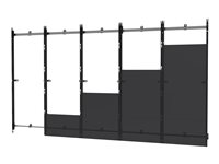 Peerless-AV SEAMLESS Kitted Series DS-LEDLSAA-5X5 - Kit de montage (jeu d'équerres) - modulaire - pour mur vidéo 5x5 LED - cadre en aluminium - noir et argent - montable sur mur - pour LG LSAA012, LSAB009, LSAB012; Bloc LSAA012; MAGNIT LSAB009, LSAB009-N11 DS-LEDLSAA-5X5