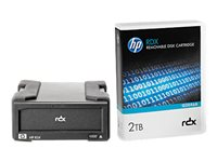 HPE RDX Removable Disk Backup System - Lecteur de disque - RDX - SuperSpeed USB 3.0 - externe - avec cartouche 2 TB E7X53B
