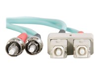 C2G SC-ST 10Gb 50/125 OM3 Duplex Multimode PVC Fiber Optic Cable (LSZH) - Câble réseau - ST multi-mode (M) pour SC multi-mode (M) - 7 m - fibre optique - duplex - 50 / 125 microns - OM3 - sans halogène - turquoise 85526