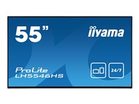 iiyama ProLite LH5546HS-B1 - Classe de diagonale 55" (54.6" visualisable) écran LED - signalisation numérique - 1080p (Full HD) 1920 x 1080 - noir mat LH5546HS-B1
