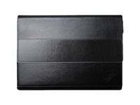 Lenovo - Étui protecteur pour tablette - Terylene, cuir polyuréthane - noir texturé - pour ThinkPad X1 Tablet (1st Gen) 20GG, 20GH; X1 Tablet (2nd Gen) 20JB, 20JC 4X40M57117