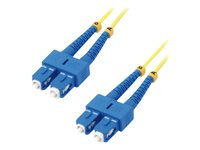 MCL Samar - Câble réseau - mode unique SC (M) pour mode unique SC (M) - 1 m - fibre optique - 9 / 125 micromètres - OS2 - sans halogène FJOS2/SCSC-1M