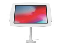 Compulocks iPad 10,2" Support Tablette flexible et et boîtier Space - Kit de montage (bras flexible, enceinte) - pour tablette - verrouillable - aluminium de haute qualité - blanc - Taille d'écran : 10.2" - montable sur mur, montable en surface, dessus de comptoir - pour Apple 10.2-inch iPad (7ème génération, 8ème génération, 9ème génération) 159W102IPDSW