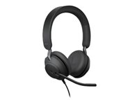 Jabra Evolve2 40 MS Stereo - Micro-casque - sur-oreille - filaire - USB-A - isolation acoustique - Certifié pour Microsoft Teams 24089-999-999