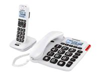 Thomson Serea Comby - Téléphone filaire - système de répondeur - DECTGAP - blanc + combiné supplémentaire TH-540DRWHT
