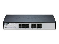 D-Link EasySmart Switch DES-1100-16 - Commutateur - non géré - 16 x 10/100 - Ordinateur de bureau DES-1100-16