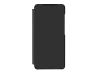 Anymode Wallet Flip Cover GP-FWA415AMA - Étui à rabat pour téléphone portable - polyuréthane, polycarbonate - noir - pour Galaxy A41 GP-FWA415AMABW