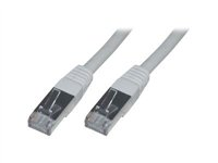 MCL - Cordon de raccordement - RJ-45 (M) pour RJ-45 (M) - 15 m - SFTP - CAT 6 - moulé, sans crochet, bloqué - gris FCC6BMSF-15M