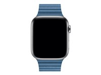 Apple 44mm Leather Loop - Bracelet de montre - grande taille - bleu cod cap - pour Watch (42 mm, 44 mm) MTHA2ZM/A