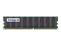 Integral - DDR - module - 1 Go - DIMM 184 broches - 333 MHz / PC2700 - CL2.5 - 2.5 V - mémoire sans tampon - ECC IN1T1GERKBX