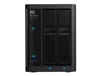 WD My Cloud PR2100 WDBBCL0160JBK - Serveur NAS - 2 Baies - 16 To - HDD 8 To x 2 - RAID RAID 0, 1, JBOD - RAM 4 Go - Gigabit Ethernet WDBBCL0160JBK-EESN