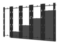 Peerless-AV SEAMLESS Kitted Series DS-LEDLSCB - Kit de montage (plaque murale, support) - modulaire - pour mur vidéo 5x5 LED - cadre en aluminium - noir et argent - montable sur mur - pour LG LSCB015-GK, LSCB018-GK, LSCB025-GK DS-LEDLSCB-5X5